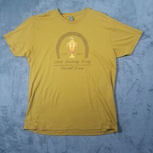 Kentucky Derby 150 2024 Tshirt Womens Size XL Yellow Trophy Horse Racing